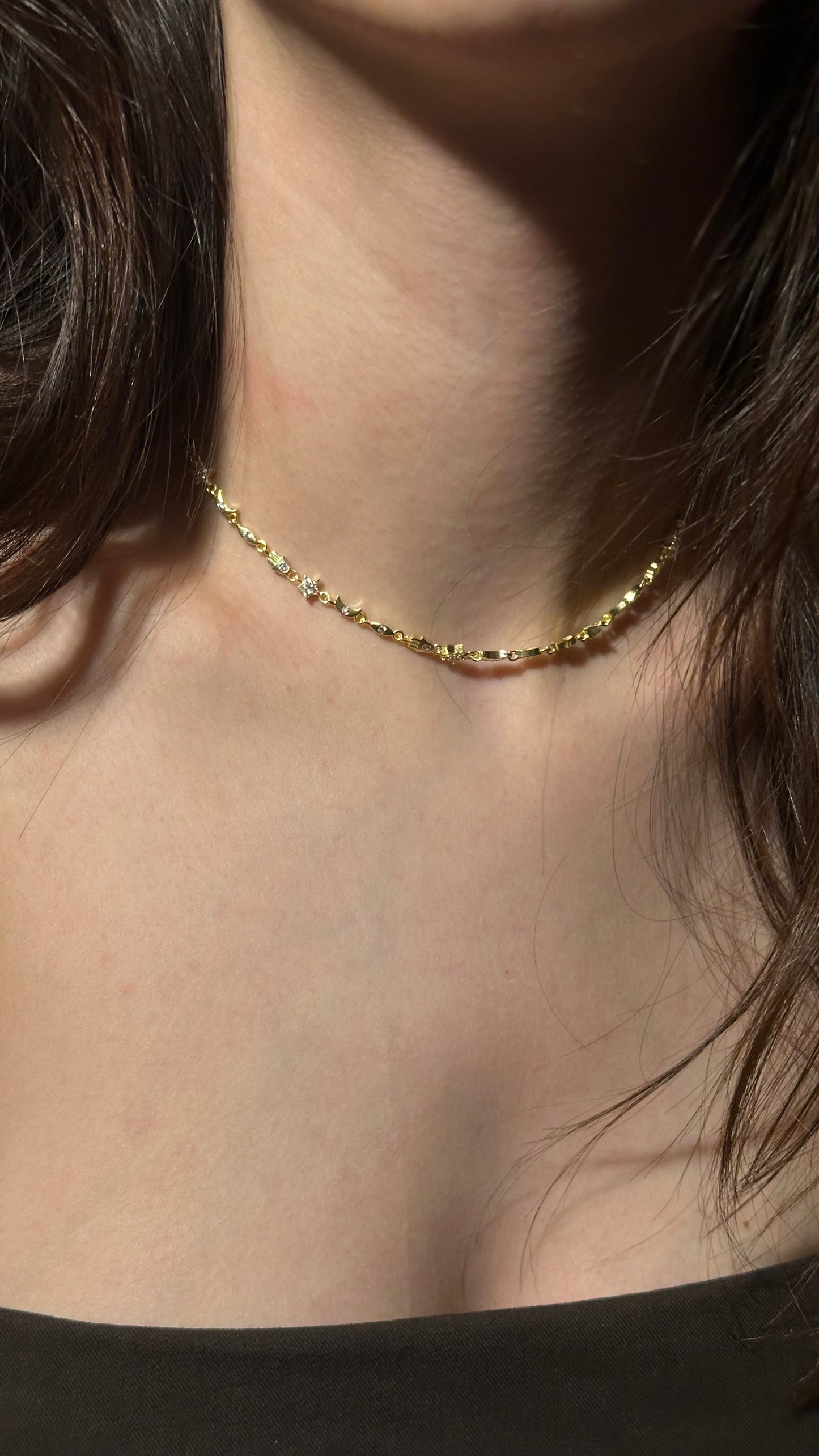 925 gümüş nazar sembol choker kolye